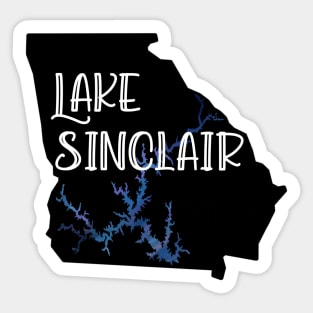 Lake Sinclair in Georgia Sticker
